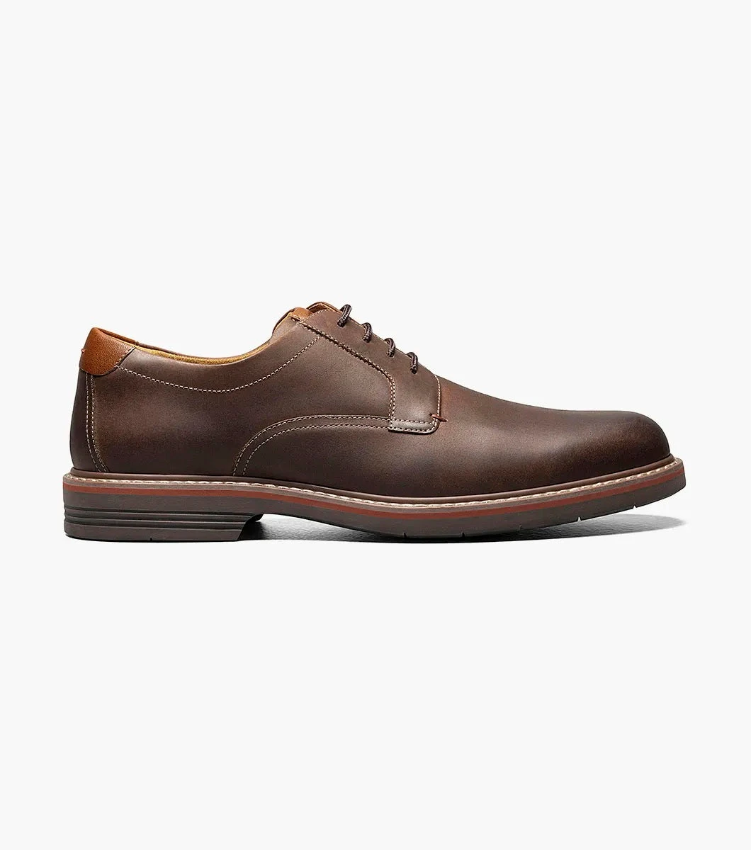 'Florsheim' Men's Norwalk Plain Toe Oxford - Brown Crazy Horse 6 'Florsheim' Men's Norwalk Plain Toe Oxford - Brown Crazy Horse - Image 4