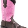 'Roper' Toddlers' Monterey Angles Square Toe - Brown / Pink -Ariat Shop 0901809122937 300x300