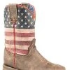 'Roper' Kids' 8" Lil America Boot - Brown / Flag -Ariat Shop 0901870011368 300x300