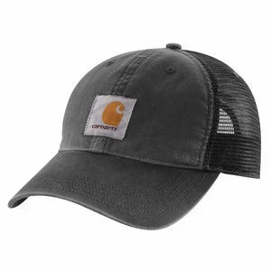 'Carhartt' Men's Adjustable Canvas Mesh-Back Cap - Black 3 'Carhartt' Men's Adjustable Canvas Mesh-Back Cap - Black