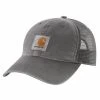 'Carhartt' Men's Adjustable Canvas Mesh-Back Cap - Gravel -Ariat Shop 100286 039 S19 300x300