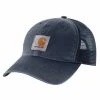 'Carhartt' Men's Adjustable Canvas Mesh-Back Cap - Navy -Ariat Shop 100286 412 S19 300x300