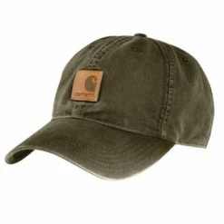 'Carhartt' Men's Adjustable Canvas Cap - Army Green