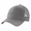 'Carhartt' Men's Canvas Mesh-Back Logo Graphic Cap - Asphalt
