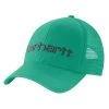 'Carhartt' Men's Canvas Mesh-Back Logo Graphic Cap - Sea Green
