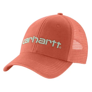 'Carhartt' Men's Canvas Mesh-Back Logo Graphic Cap - Desert Orange 3 'Carhartt' Men's Canvas Mesh-Back Logo Graphic Cap - Desert Orange