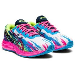 Alternative view of ASICS AMERICA CORP 'ASICS' Youth Gel Noosa Tri 13 GS (Grade School) - Digital Aqua / Hot Pink