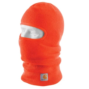 'Carhartt' Men's Knit Insulated Face Mask - Brite Orange 3 'Carhartt' Men's Knit Insulated Face Mask - Brite Orange