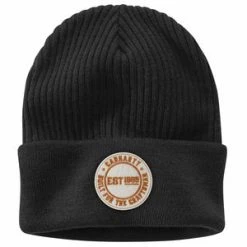 'Carhartt' Knit Cuffed Craftsman Patch Beanie - Black