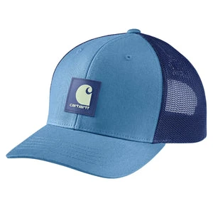 Carhartt Men's Rugged Flex Twill Mesh-Back Logo Patch Cap - Blue Lagoon 3 Carhartt Men's Rugged Flex Twill Mesh-Back Logo Patch Cap - Blue Lagoon