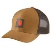 Carhartt Men's Rugged Flex Twill Mesh-Back Logo Patch Cap - Carhartt Brown -Ariat Shop 105216 BRN MF22 e 2 300x300