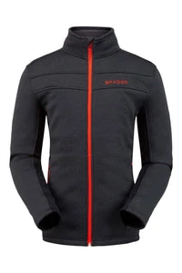 SPYDER ACTIVE SPORTS 'Spyder' Men's Encore Full Zip Fleece - Black 3 SPYDER ACTIVE SPORTS 'Spyder' Men's Encore Full Zip Fleece - Black
