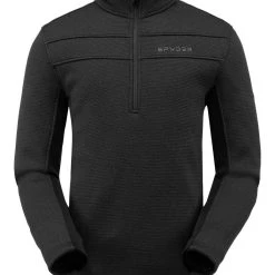 SPYDER ACTIVE SPORTS 'Spyder' Men's Encore 1/2 Zip Fleece - Black