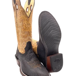 'Hondo Boots' Men's 14" Nubuck Bullhide Western Round Toe - Chocolate Brown / Tan 10 'Hondo Boots' Men's 14" Nubuck Bullhide Western Round Toe - Chocolate Brown / Tan -Ariat Shop 20916 1024x1024@2x