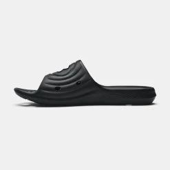 'Under Armour' Men's Locker IV Slide Sandal - Black / Black / White -Ariat Shop 3023758 001 A 1024x1024@2x