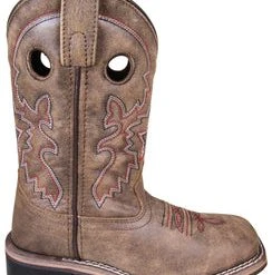 Smoky Mountain Boots 'Smoky Mountain' Children's Canyon Western Square Toe - Vintage Brown