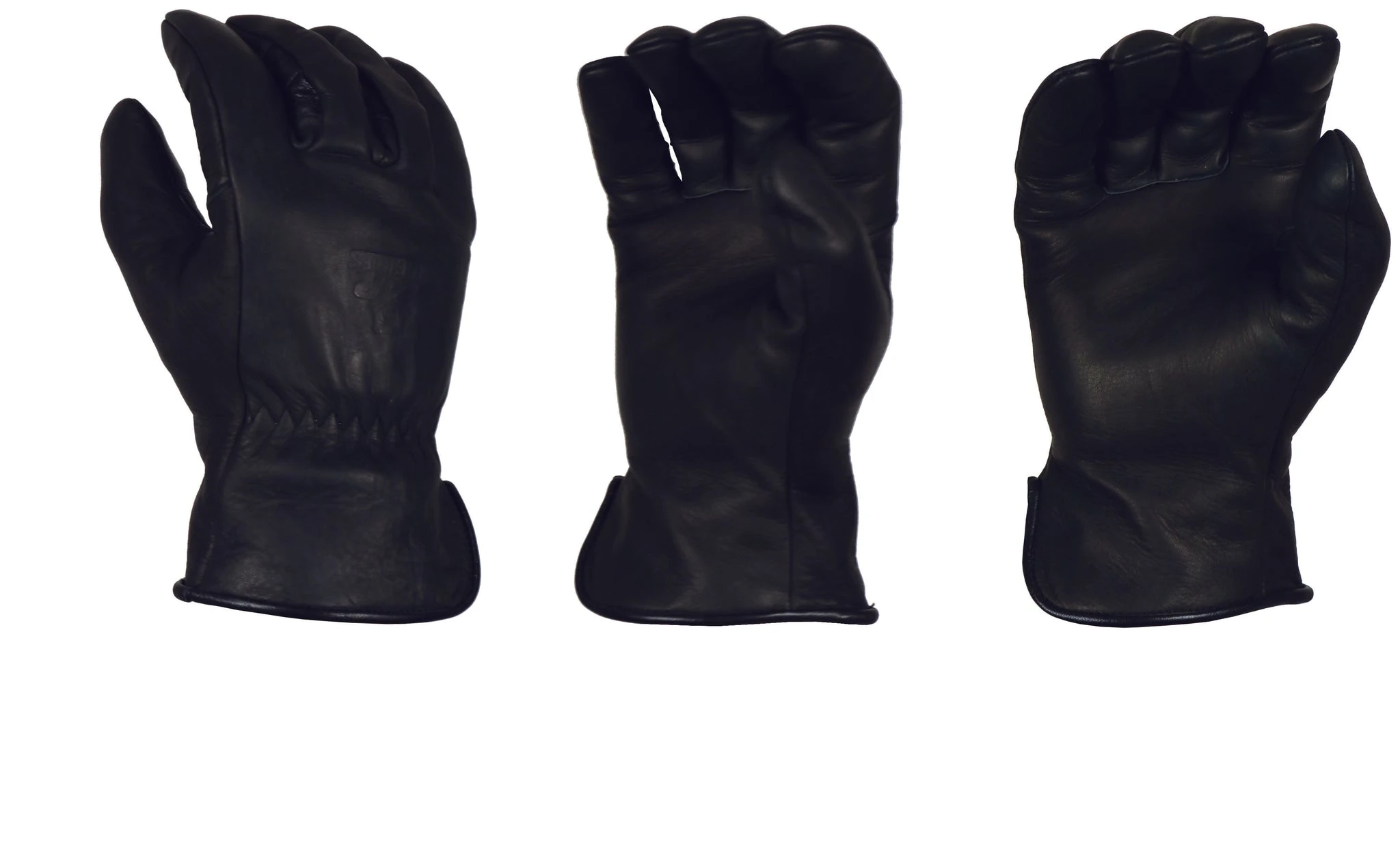 BEAR KNUCKLES LLC 'Bear Knuckles' Double Wedge™ Fleece-Lined Water Resistant Cowhide Driver Glove - Black 6 BEAR KNUCKLES LLC 'Bear Knuckles' Double Wedge™ Fleece-Lined Water Resistant Cowhide Driver Glove - Black - Image 4
