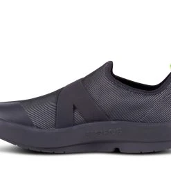 'OOFOS' Men's OOmg Fiber Low Slip On - Black / Gray -Ariat Shop 5180FIBRE shot4 1024x1024@2x