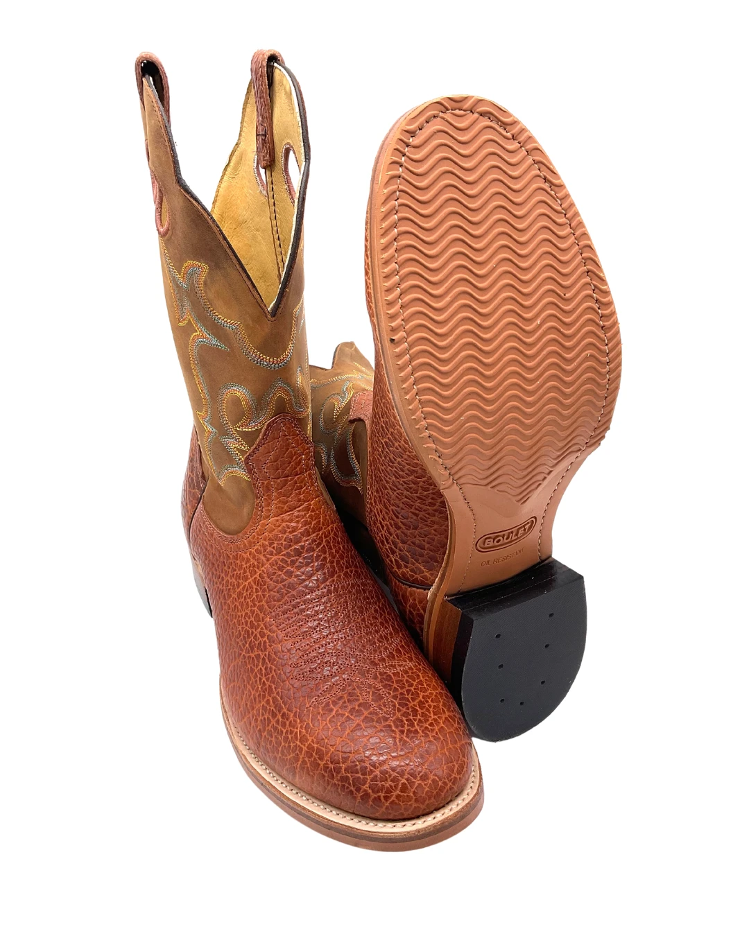 'Boulet' Men's 12" Western Round Toe - Utta Whisky / Grizzly Tan 5 'Boulet' Men's 12" Western Round Toe - Utta Whisky / Grizzly Tan - Image 3