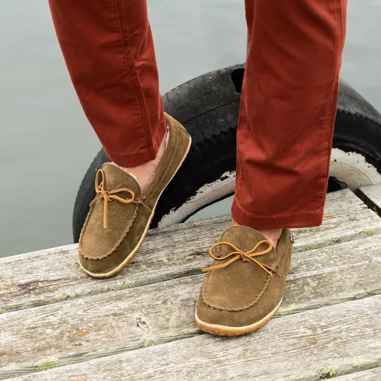 Minnetonka Moccasin Co 'Minnetonka' Men's Taft Slipper - Autumn Brown 8 Minnetonka Moccasin Co 'Minnetonka' Men's Taft Slipper - Autumn Brown - Image 6