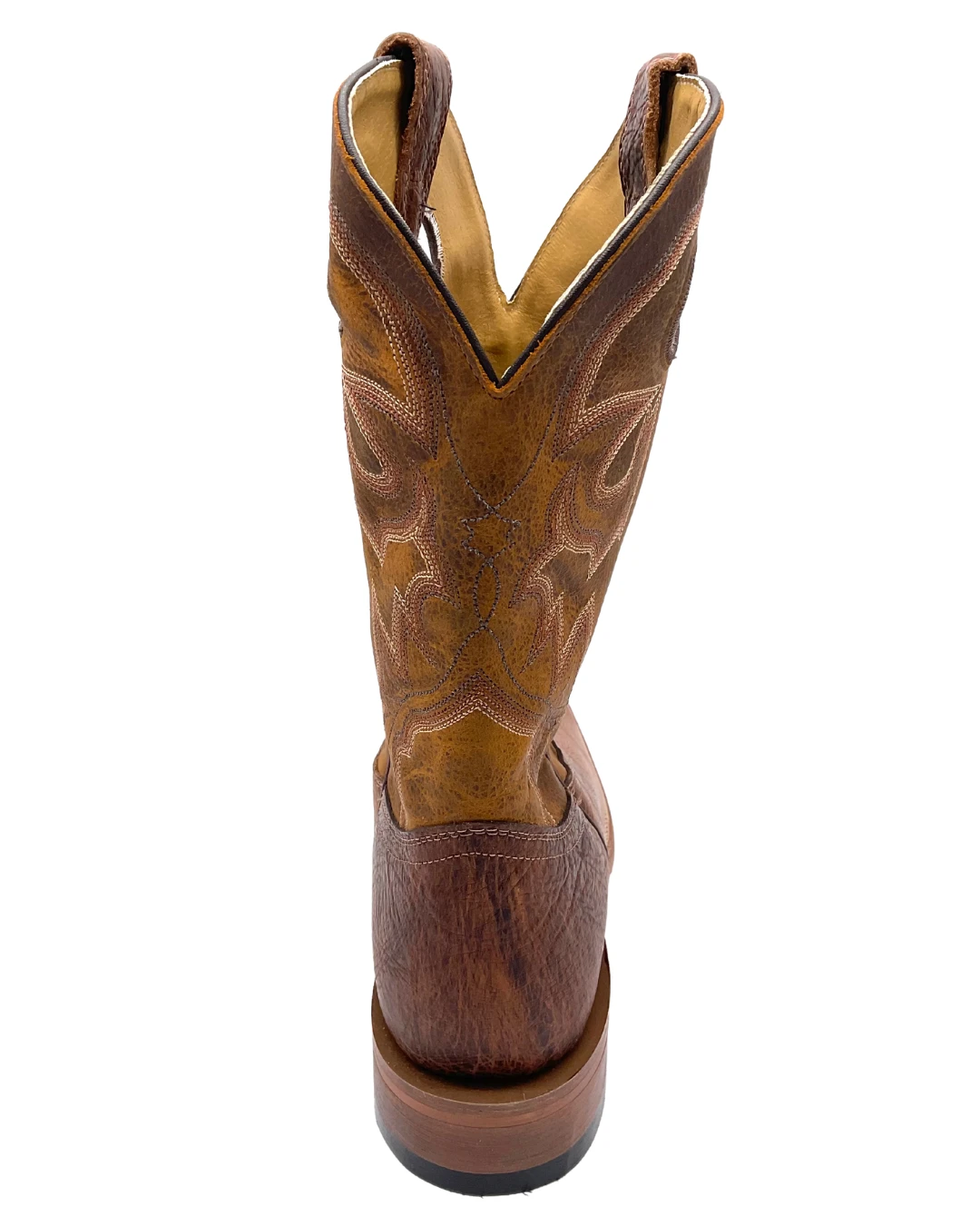 'Boulet' Men's 12" Saddle Vamp Western Square Toe - Shrunken Bomber / Ambergold 7 'Boulet' Men's 12" Saddle Vamp Western Square Toe - Shrunken Bomber / Ambergold - Image 5
