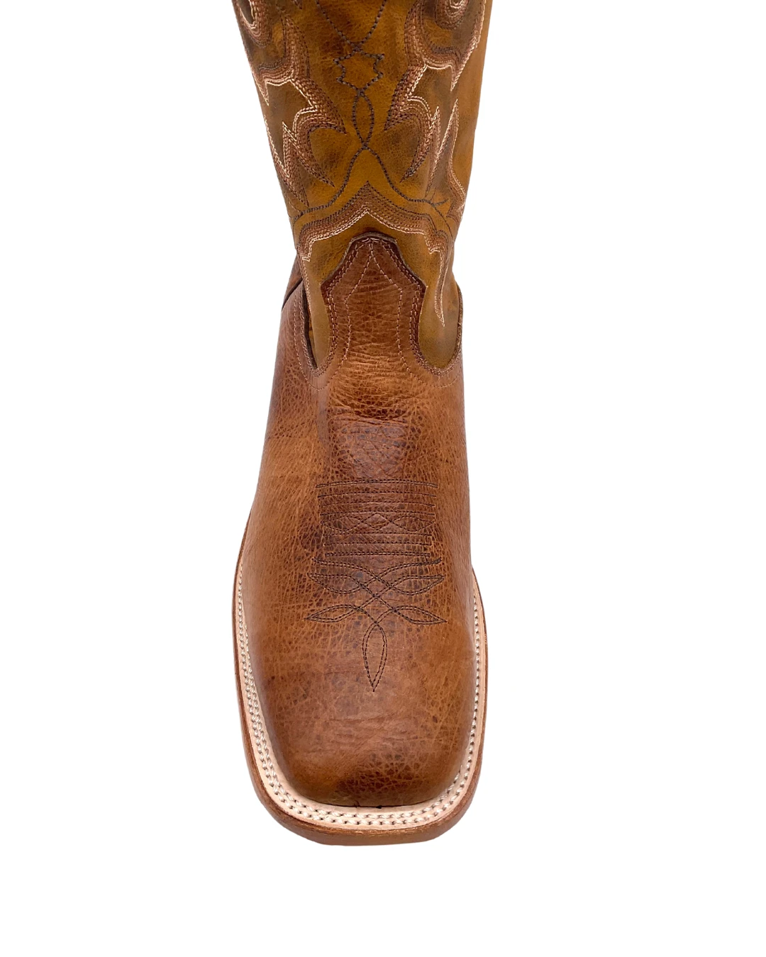 'Boulet' Men's 12" Saddle Vamp Western Square Toe - Shrunken Bomber / Ambergold 4 'Boulet' Men's 12" Saddle Vamp Western Square Toe - Shrunken Bomber / Ambergold - Image 2