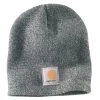 'Carhartt' Men's Acrylic Knit Beanie - Heather Grey / Coal Heather -Ariat Shop A205 093 S19 300x300