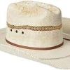 M&F Western Products, Inc 'Ariat' Western Bangora Straw Hat - White -Ariat Shop A73126 7 300x300