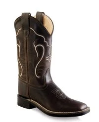 'Old West' Child's 9" Western Square Toe - Brown