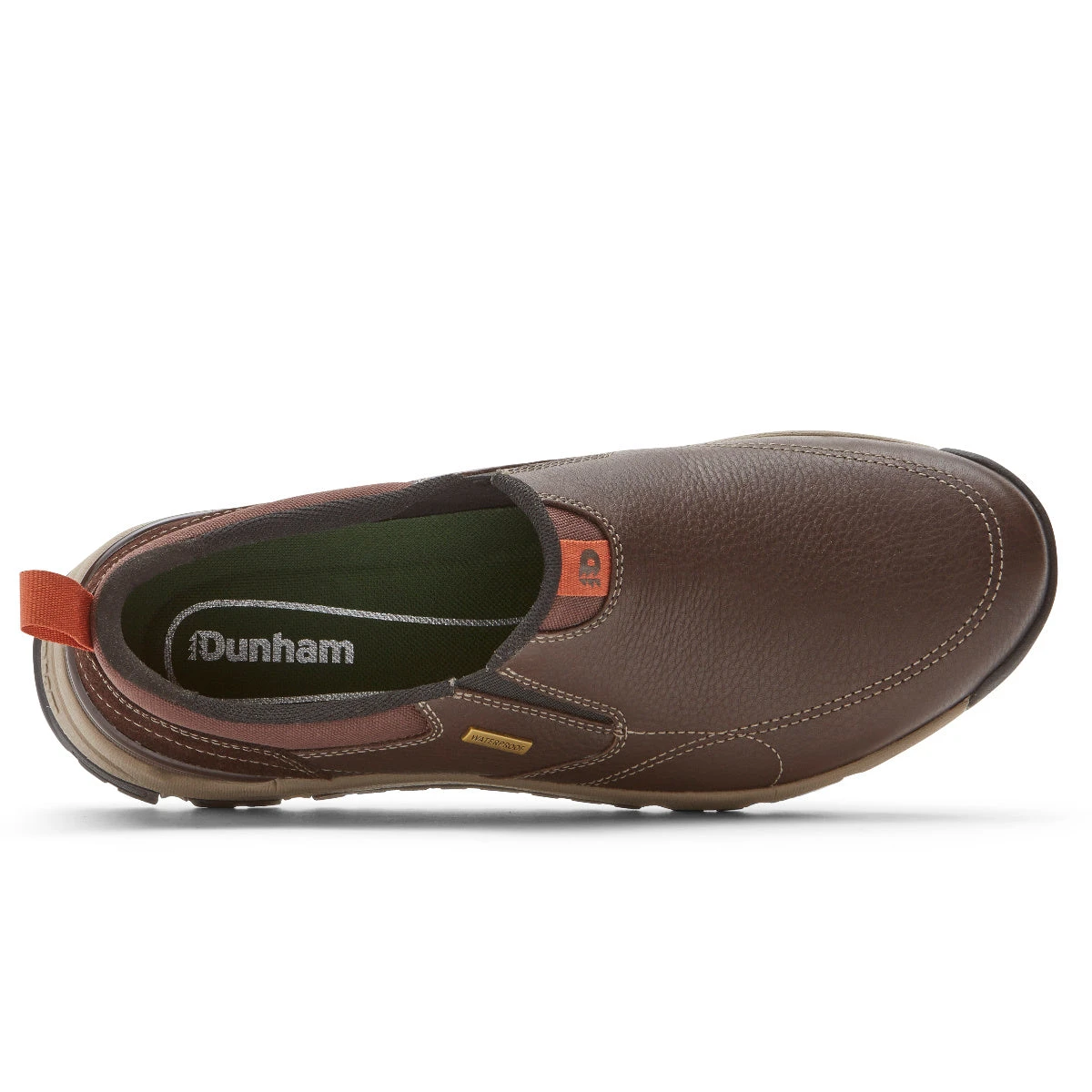 Dunham Footwear 'Dunham' Men's Glastonbury WP Slip On - Brown 4 Dunham Footwear 'Dunham' Men's Glastonbury WP Slip On - Brown - Image 2