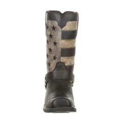'Durango" Men's 12" Faded Flag Harness Square Toe - BLACK FADED FLAG 11 'Durango" Men's 12" Faded Flag Harness Square Toe - BLACK FADED FLAG -Ariat Shop DDB0141 front 1024x1024@2x