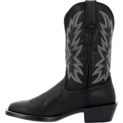 'Durango' Men's 11" Westward Western Square Toe - Black Onyx -Ariat Shop DDB0423 instep profile 1024x1024@2x