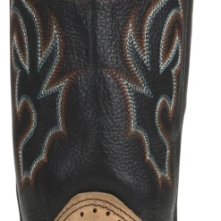 'Double H' Men's 12" Grissom SR Square Toe I.C.E. ™ Roper - Kenia Cognac / Summer Tan / Black -Ariat Shop DH4644 500xauto Heel 1024x1024@2x