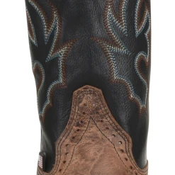 'Double H' Men's 12" Grissom SR Square Toe I.C.E. ™ Roper - Kenia Cognac / Summer Tan / Black -Ariat Shop DH4644 500xauto Toe 1024x1024@2x