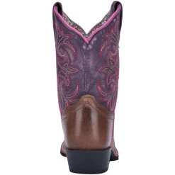 Dan Post Boot Co 'Dan Post' Kids' Majesty Leather Boot - Brown / Purple (Sizes 8.5C-3Y) -Ariat Shop DPC2947 4 1024x1024@2x
