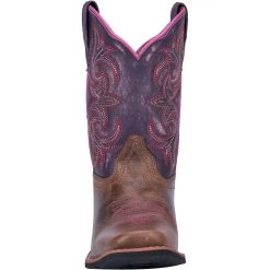 Dan Post Boot Co 'Dan Post' Kids' Majesty Leather Boot - Brown / Purple (Sizes 8.5C-3Y) -Ariat Shop DPC2947 5 1024x1024@2x