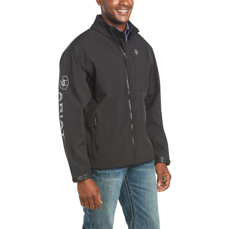 'Ariat' Men's Logo 2.0 Softshell Jacket - Black 3 'Ariat' Men's Logo 2.0 Softshell Jacket - Black