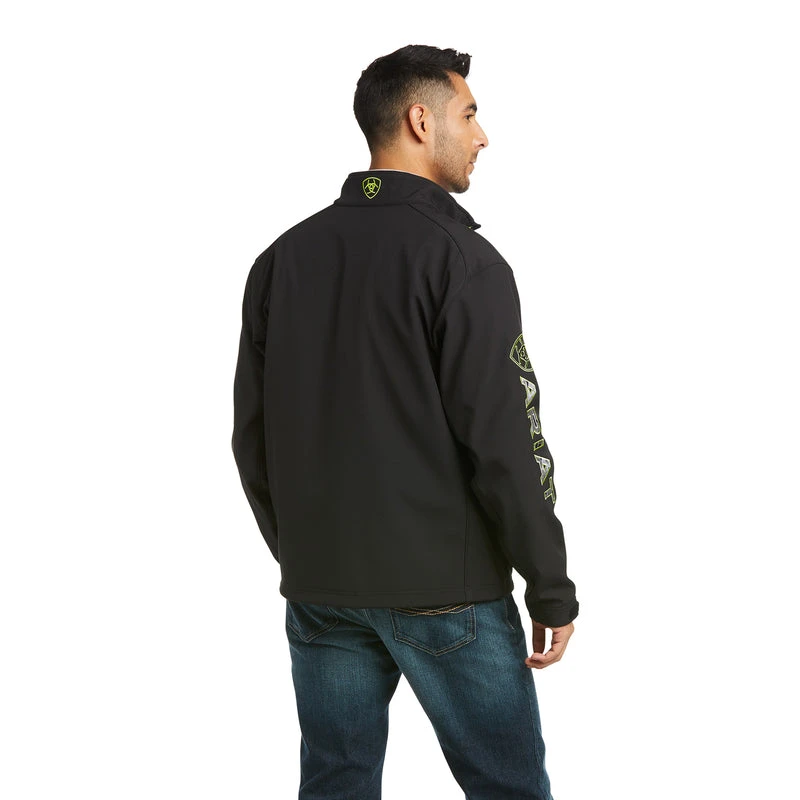'Ariat' Men's Logo 2.0 Softshell Jacket - Black / Grey Camo 6 'Ariat' Men's Logo 2.0 Softshell Jacket - Black / Grey Camo - Image 4
