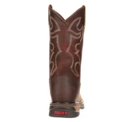 'Rocky' Men's 10" Original Ride Branson Roper WP Round Toe - Tan / Bridle Brown -Ariat Shop FQ0002732 back 1024x1024@2x