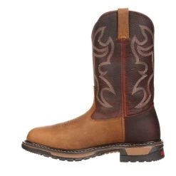 'Rocky' Men's 10" Original Ride Branson Roper WP Round Toe - Tan / Bridle Brown -Ariat Shop FQ0002732 instep profile 1024x1024@2x