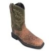 'Old West' Children's Western Broad Square Toe - Brown / Green -Ariat Shop IMG 9817 300x300
