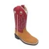 'Old West' Children's Ultra Flex Western Broad Square Toe - Tan / Red -Ariat Shop IMG 9828 300x300