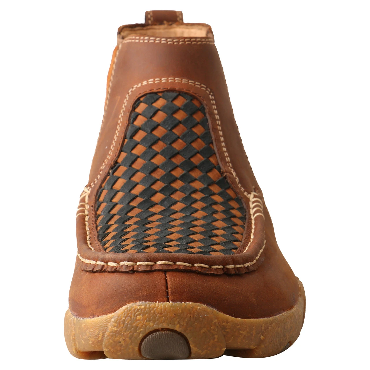 Twisted X Boots 'Twisted X' Men's 4" Chelsea Basket Weave Driving Moc - Oiled Saddle 4 Twisted X Boots 'Twisted X' Men's 4" Chelsea Basket Weave Driving Moc - Oiled Saddle - Image 2