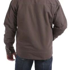 'Cinch' Men's Concealed Carry Canvas Twill Jacket - Stone -Ariat Shop MWJ1505001 3 1024x1024@2x