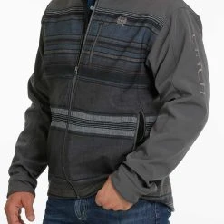 'Cinch' Men's Color Blocked Bonded Jacket - Charcoal 9 'Cinch' Men's Color Blocked Bonded Jacket - Charcoal -Ariat Shop MWJ1518006 2 1024x1024@2x