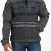 'Cinch' Men's Color Blocked Bonded Jacket - Charcoal -Ariat Shop MWJ1518006 1024x1024@2x