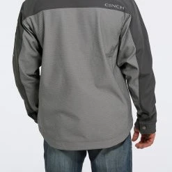 'Cinch' Men's Concealed Carry Textured Bonded Jacket - Grey (Ext. Sizes) -Ariat Shop MWJ1565001 4 e130d4c3 cd87 47cb 84d2 304f107c300c 1024x1024@2x