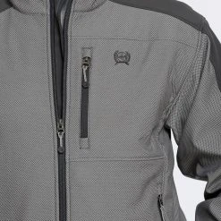 'Cinch' Men's Concealed Carry Textured Bonded Jacket - Grey (Ext. Sizes) -Ariat Shop MWJ1565001 5 b38530b9 3c35 4d46 8f68 09f93b7fe390 1024x1024@2x