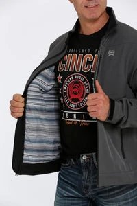 'Cinch' Men's Lined Bonded Jacket - Grey 3 'Cinch' Men's Lined Bonded Jacket - Grey