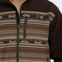 Alternative view of 'Cinch' Men's Bonded Jacket - Brown Aztec